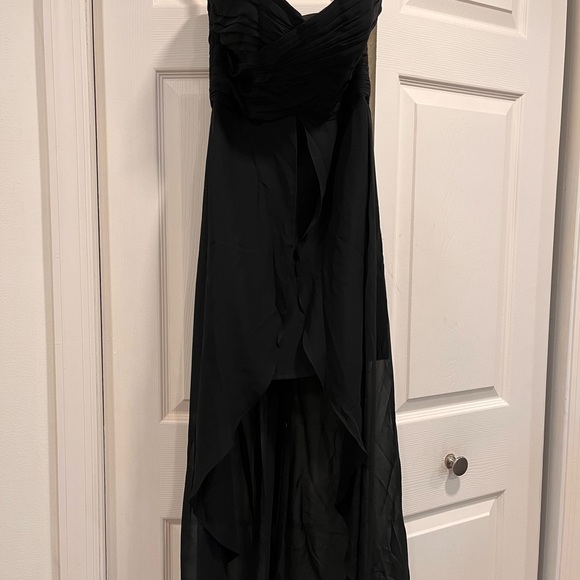 Christina Wu black/champagne cocktail dress - Picture 4 of 4